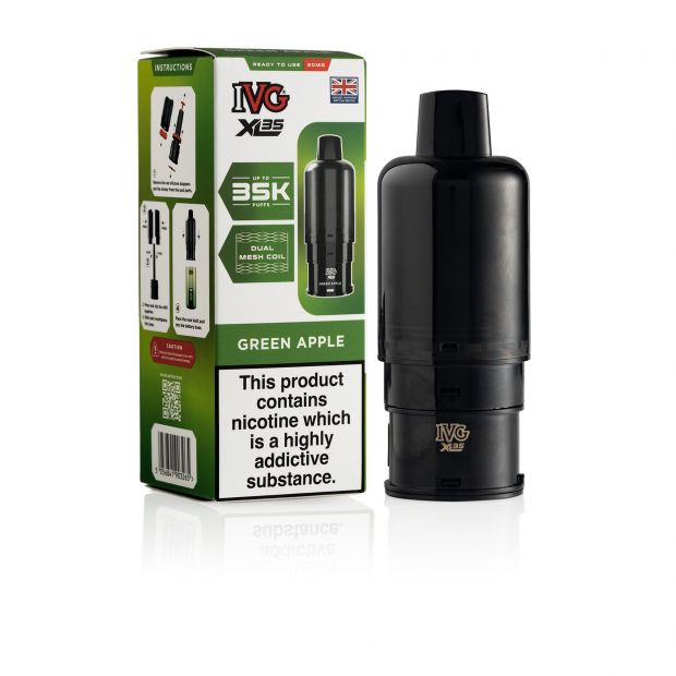 IVG XL35 Green Apple pod & box
